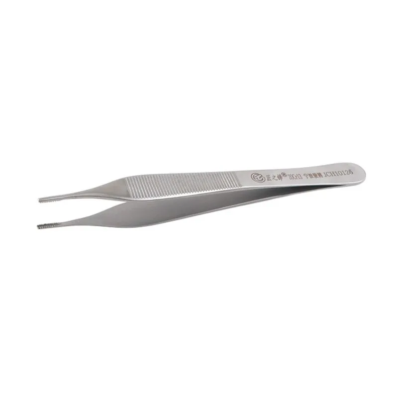 Premium Stainless Steel Dressing & Tissue Forceps for Nose Surgical Use Micro Adson Toothed Tissue Forceps