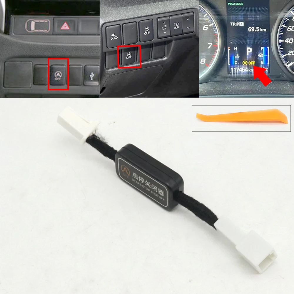For Mitsubishi L200 Triton Xpander Eclipse Cross Auto Smart Idle Start Stop Eliminator Engine OFF Canceller Disable Cable Plug