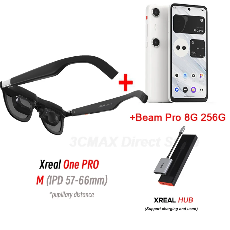 In stock Xreal One PRO AR Smart Glasses 3840X1080 Native 3DoF X1