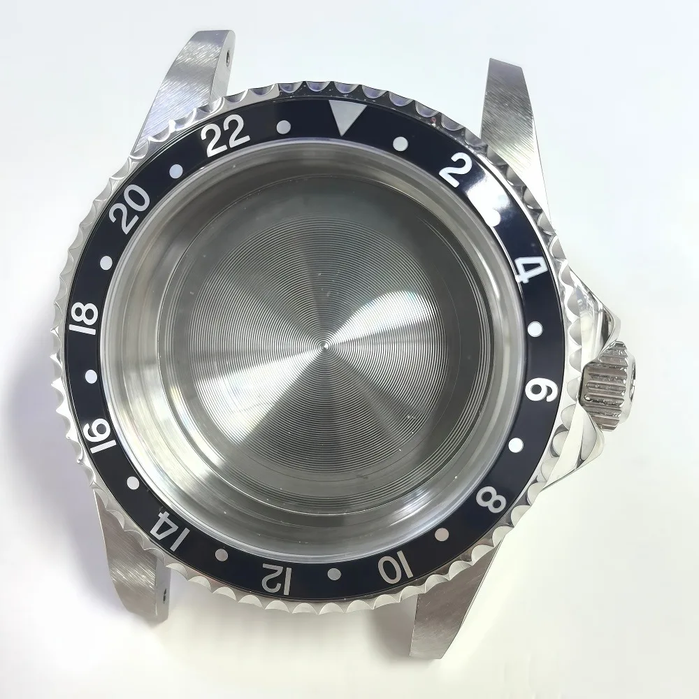 40 مللي متر ساعة حافظة متوافقة NH35 حركة الفولاذ المقاوم للصدأ 28.5 مللي متر الطلب مقاوم للماء وزارة الدفاع ساعة أجزاء لصنع ساعة ذاتية الصنع