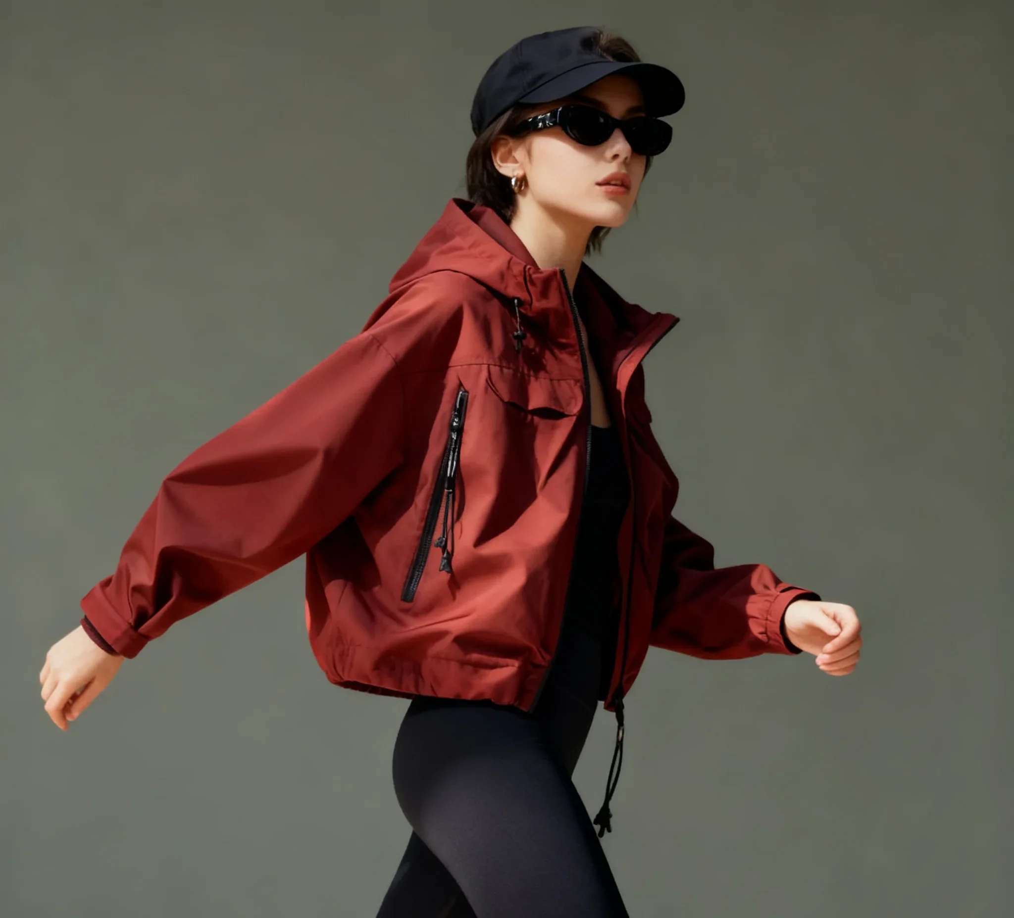 

Biker Jackets Womens Jacket Baggy Summer Elastic Flared Split Ventilate Lovely O-Neck Sunproof Sweet Beach Youthful Fashionable