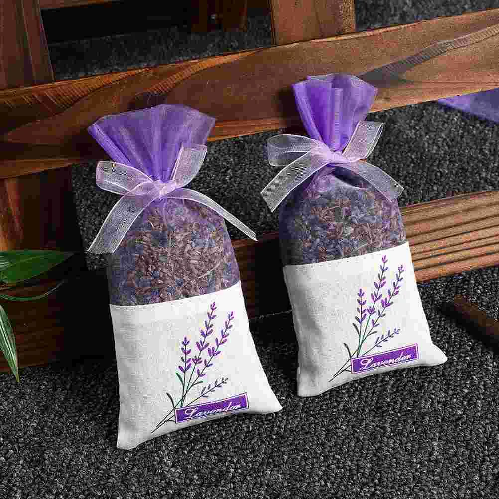 50 Pcs Vosarea Lavender DIY Scent Bags Empty Sachet Drawstring Storage Cotton Spice Sachets