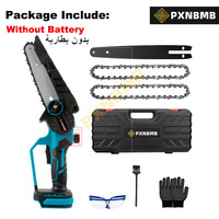 8-inch Cordless Mini Chainsaw 18V Handheld Electric Tree Trimming Saw Rechargeable Gardening Tool for Pruning and Landscaping