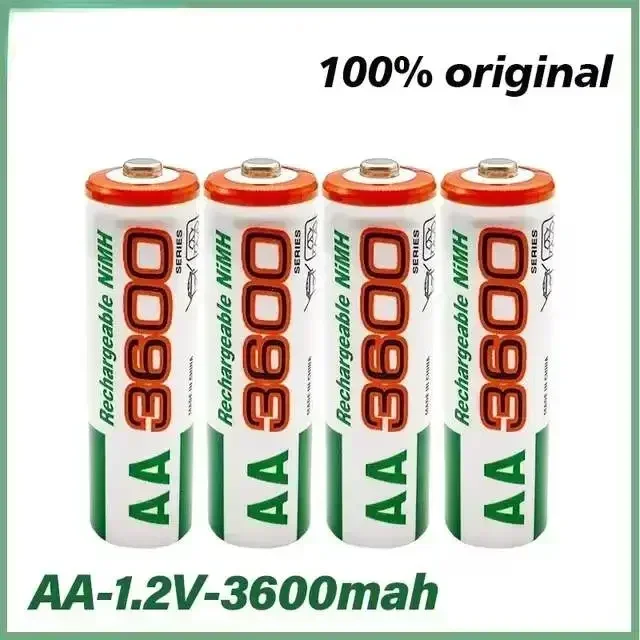 

100% New AA Battery 3600 MAh Rechargeable Battery, 1.2V Ni-MH AA Battery, Suitable for Clocks, Mice, Computers