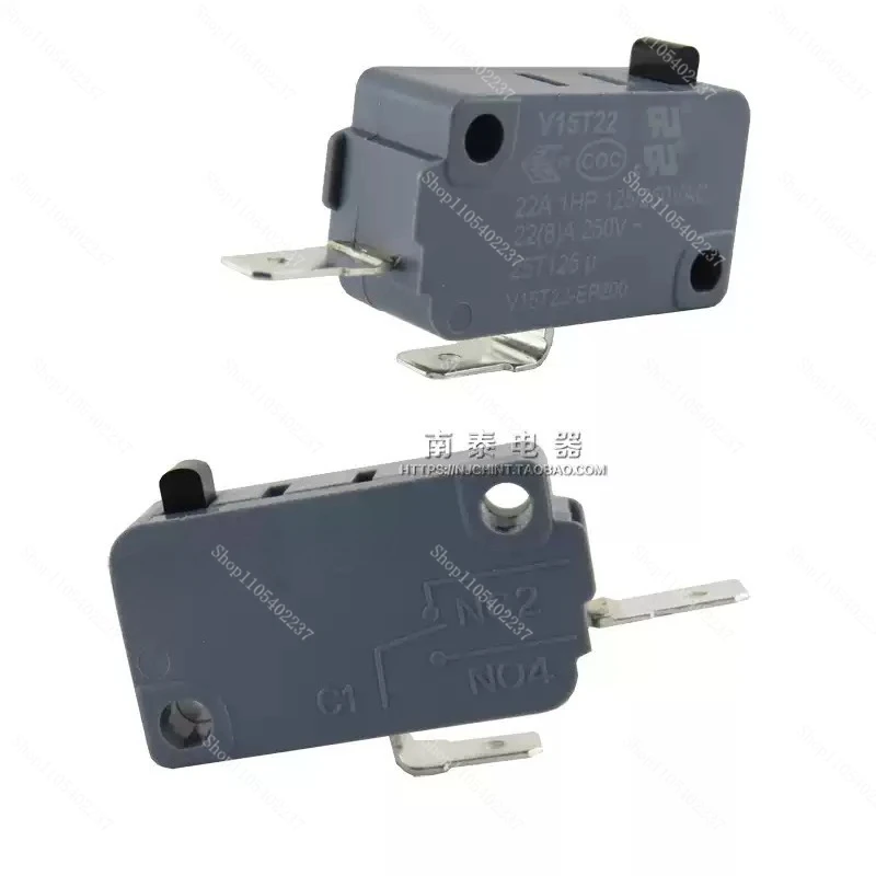 2PCS Micro Switch V15T22 2-pin 22A NC or NO for Washing Machine Microwave Oven Electric Rice Coo