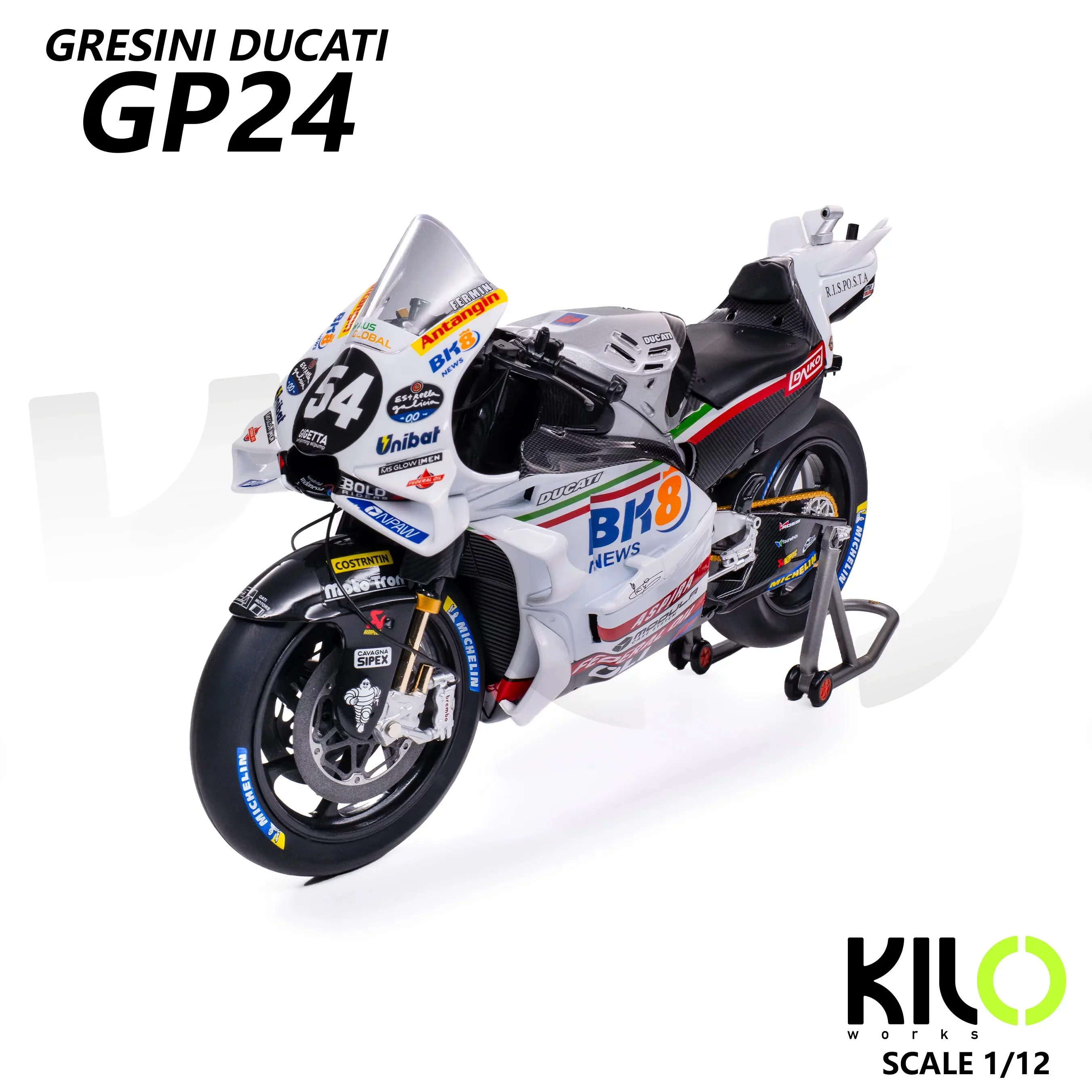 New In Stock Kiloworks 1:12 Ducati Gresini Ducati Gp24 2025 San