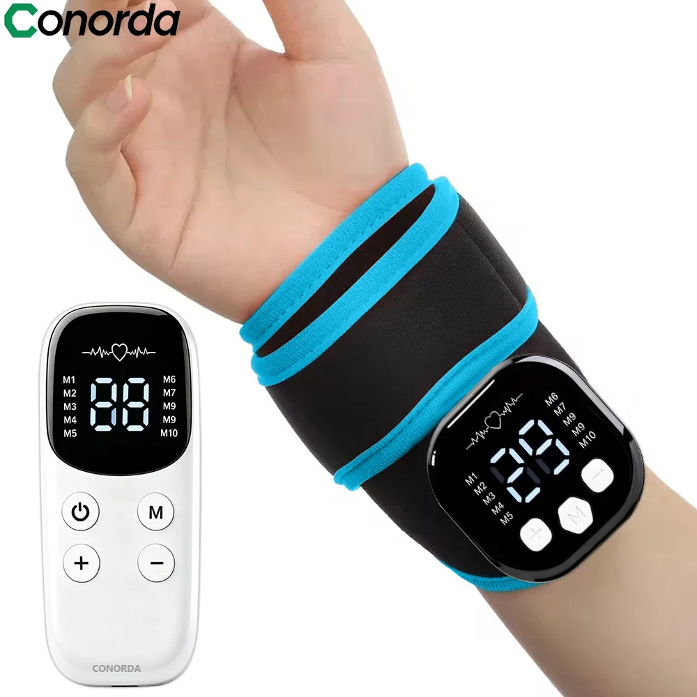 EMS Muscle Arm Trainer Muscle Stimulator LED Display 10 Modes Arm Thigh Leg Massager Exerciser Home Gym Workout Equipment