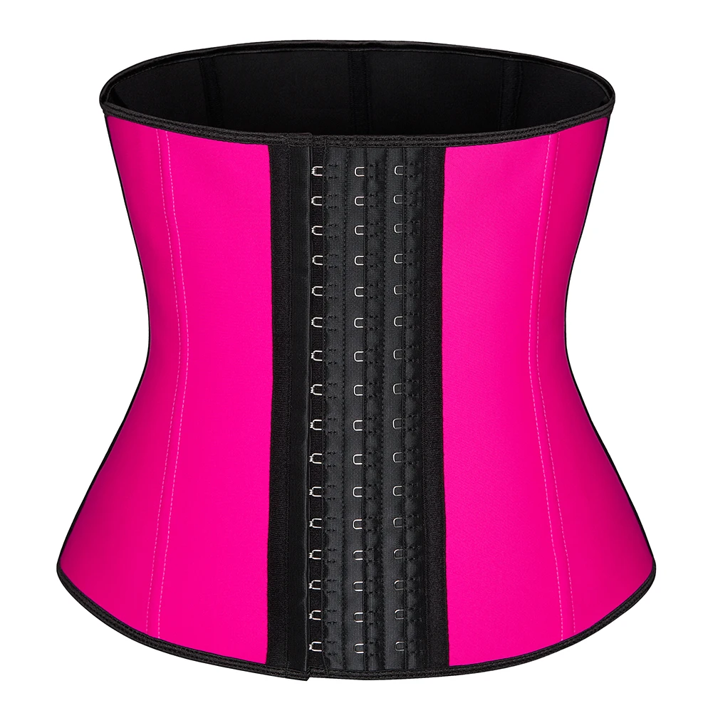 Fajas Colombianas lateksowy gorset Waist Trainer Cincher 9 stalowy bez kości pas wyszczuplający gorset Underbust Sport Shapewear