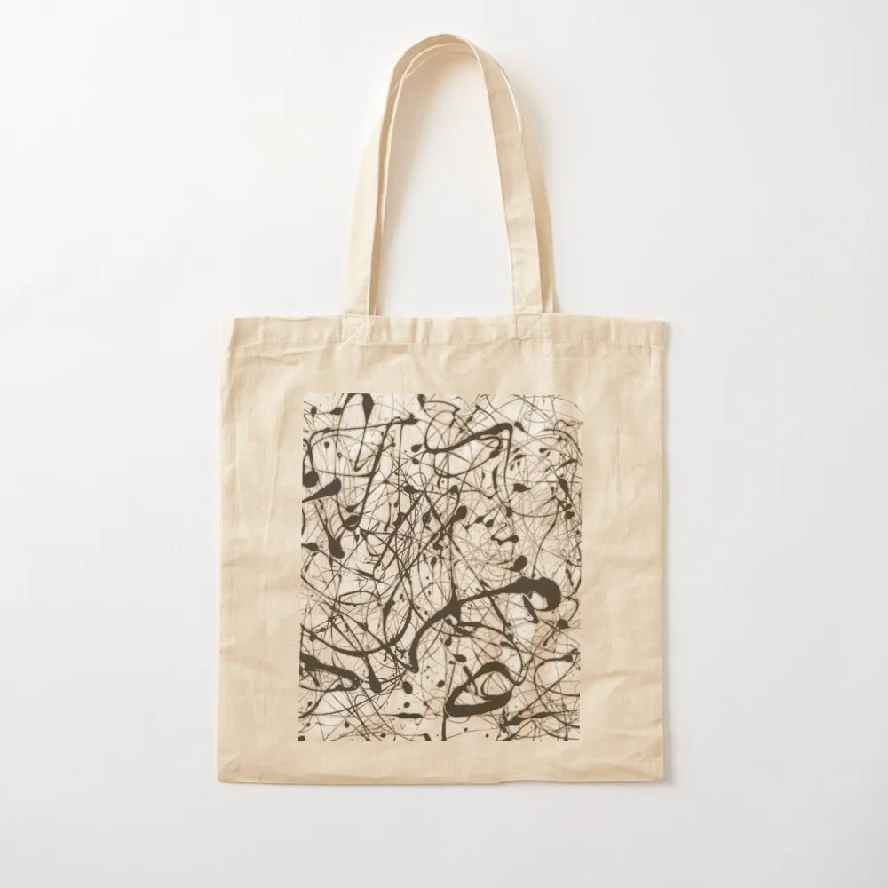 Abstract Jackson Pollock Painting Original Art ,artwork by Jackson Pollock, red, yellow, blue, black Tote Bag