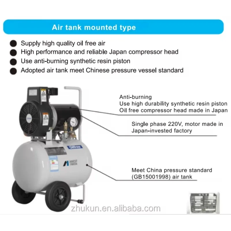 Silent Mini Portable air Compressor 220v