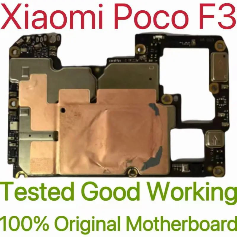 Global Version Original Unlocked Motherboard for Xiaomi Poco F3 Tested Circuit Plate Main Logic Board for Xiaomi Poco F3