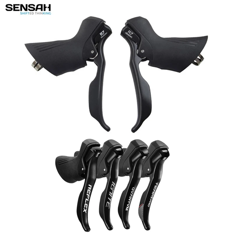 

SENSAH Road Bike Shifters Handle 2x7/8/9/10 S Brake Lever Bicycle Derailleur compatible with Shimano Sora Tiagra Claris Series