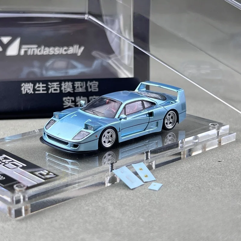 

Stock 1:64F40 Yuema Supercar die-cast simulation alloy car model, children's festival gift, boys' toy, adult decoration.