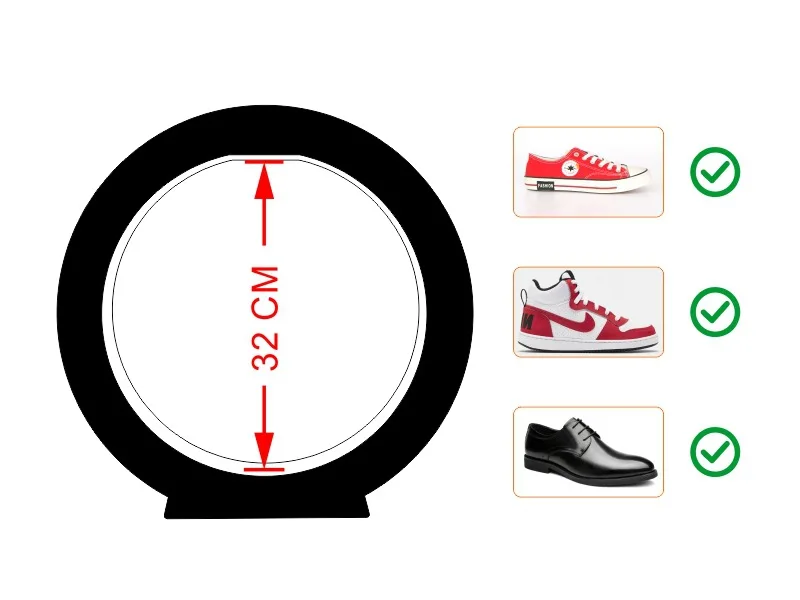 Magnetic Levitation Rotating Shoe Rack with LED Lights - Acrylic Display Stand for Home  Ads! Hot Sale: Modern Design, 360° View