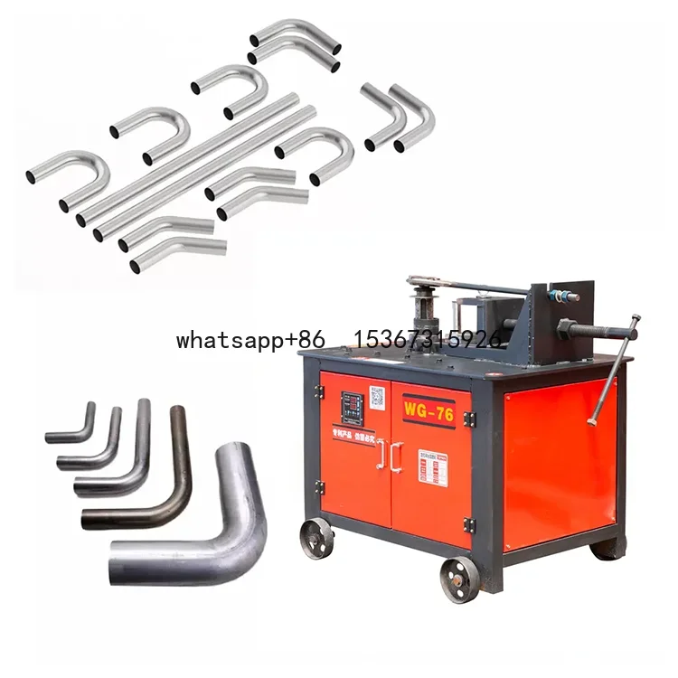 Copper Pipe Bender Electrical Conduit Bender Tool Muffler Pneumatic Round Square Tube Bending Machine