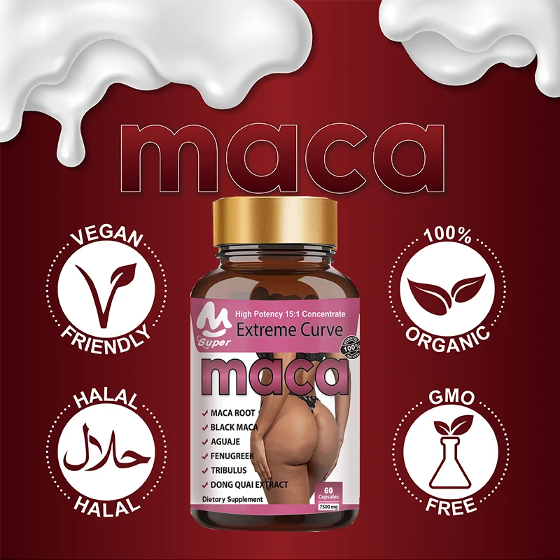 1 bottle Hip lifting capsule Ultimate Maca Buttock Butt Enhancement Pills Shaping buttocks compact health food