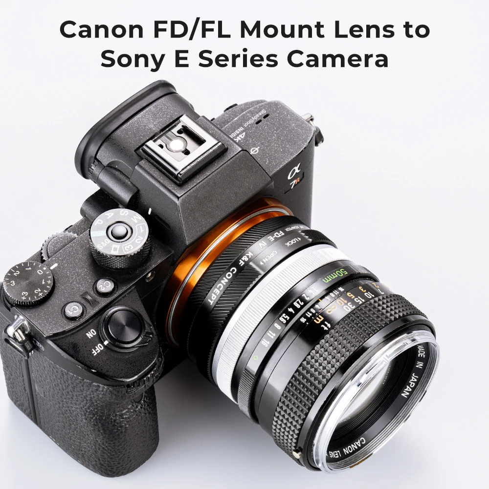 K & F Concept FD-E Canon Fd Mount Lens Sony E Fe Mount Camera Adapter Ring Voor Sony A6400 a7M3 A7R3 A7M4 A7R4