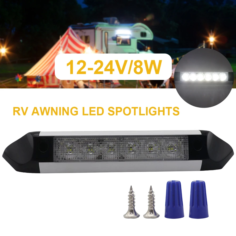 12-24V LED Awning Spot Light 6000K Caravan Interior Wall Lamp 2200LM RV Awning Lamp Boat Yacht Porch Light for RV Caravan Camper