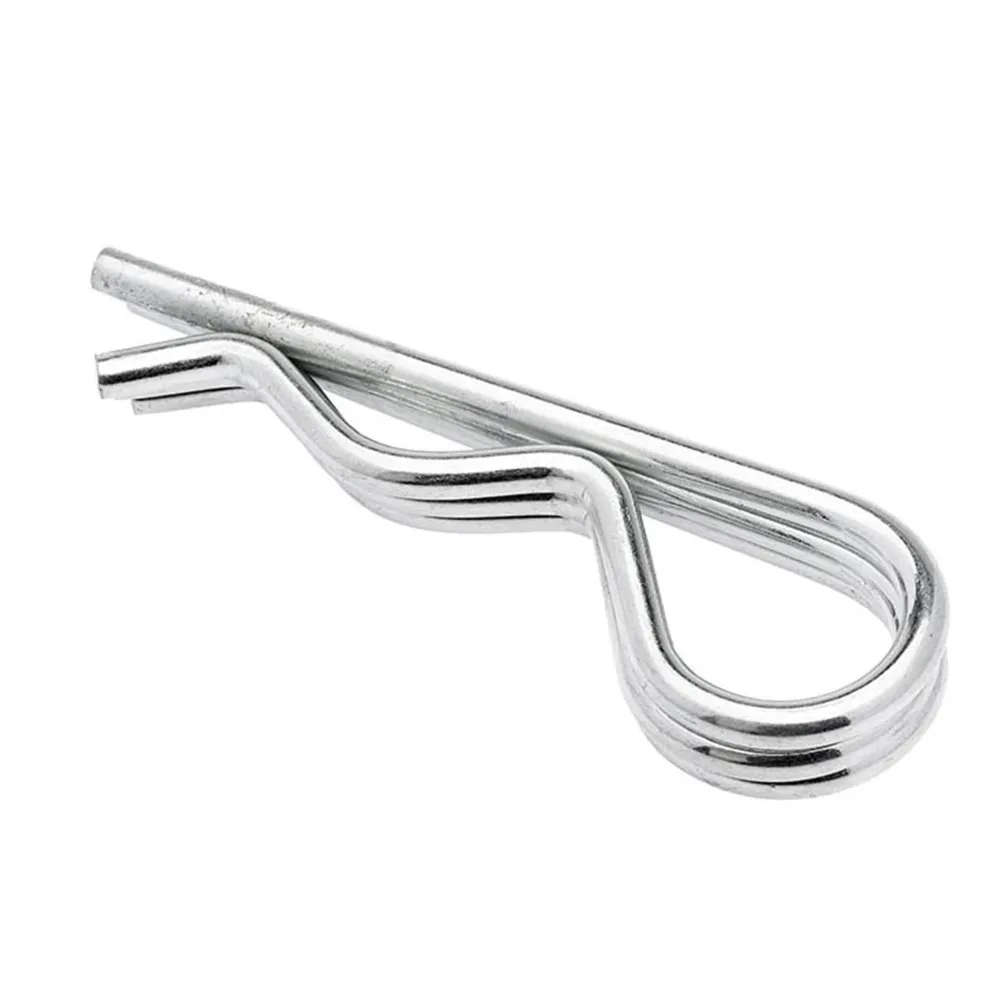 

150Pcs Durable Carbon Steel R Shape Cotter Roll Spring Pin Small Metal Cotter Pins Suitable for Engineering with Box