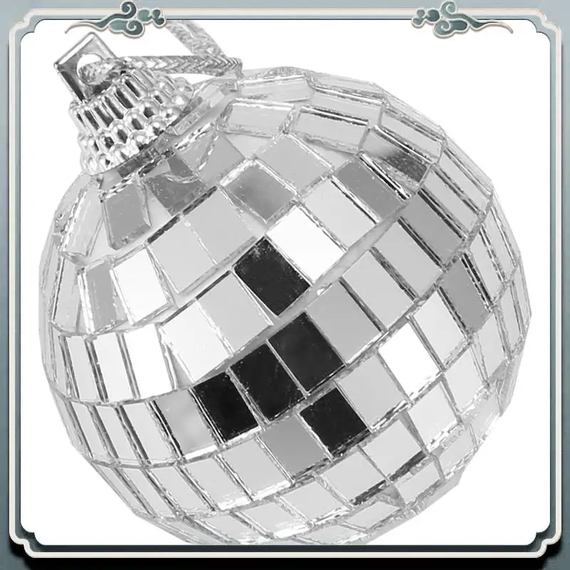 Durável 30 pçs bolas de espelho de discoteca 2 polegadas bola de espelho reflexivo pendurado bola para festa de árvore de natal decorações para casa
