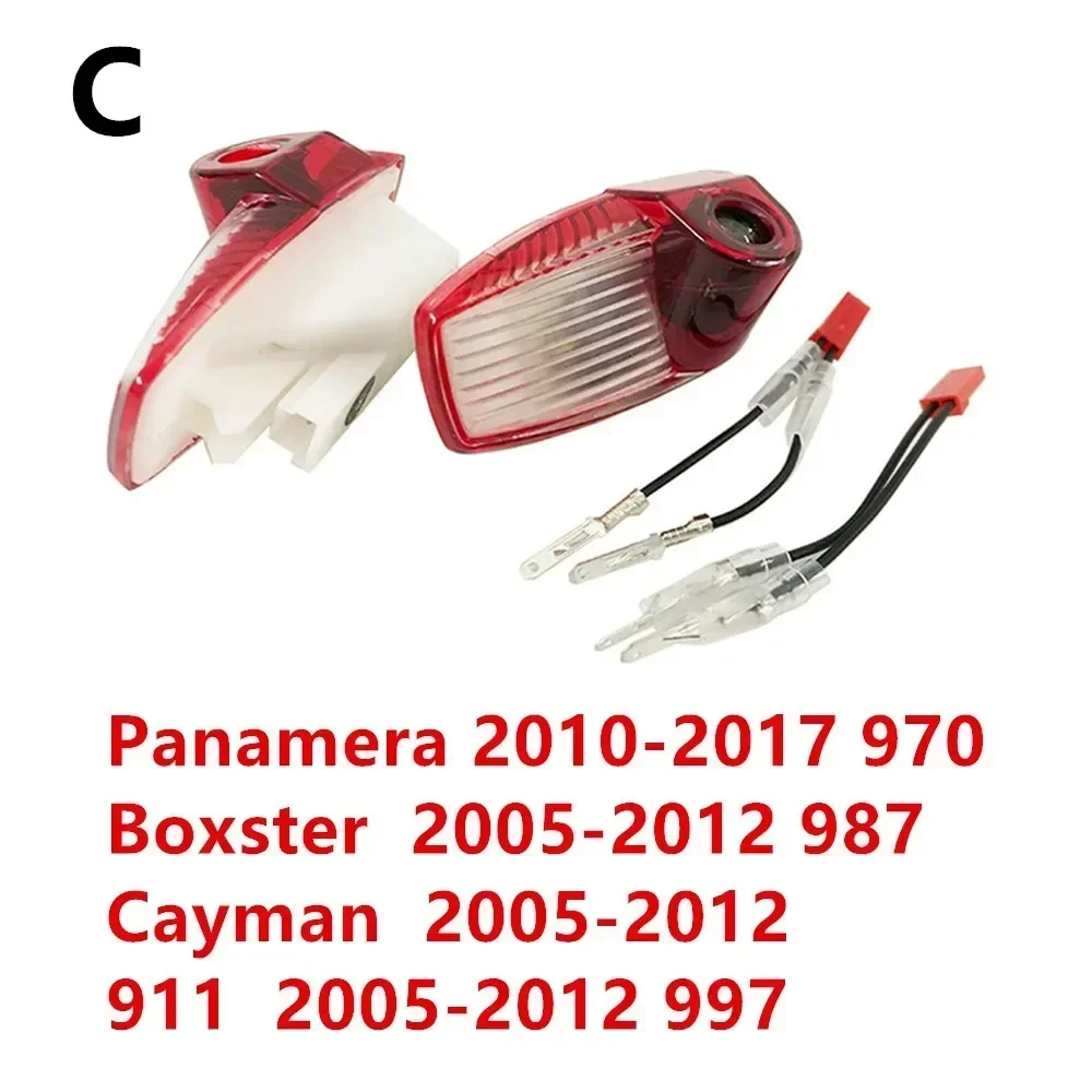 ロゴ付き車のドアランプ,ロゴデパンドラ970, 971,cayenne 958, 955,macOS 95b,ボクサー,Cayman 981に適しています