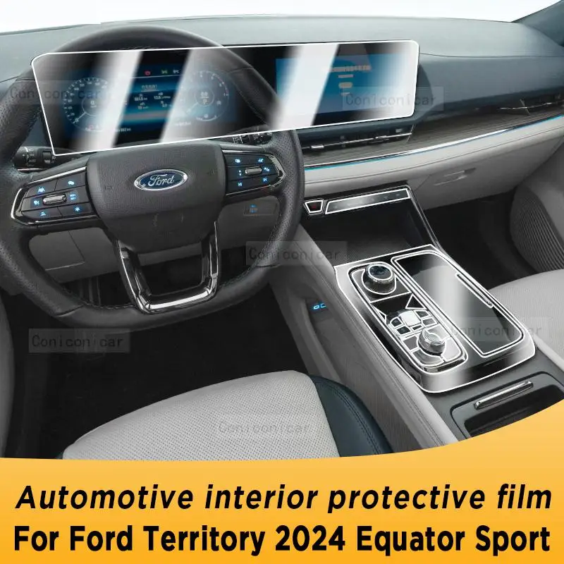 

For Ford TERRITORY 2024 Equator Sport Gearbox Panel Navigation Screen Automotive Interior TPU Protective Film Anti-Scratch