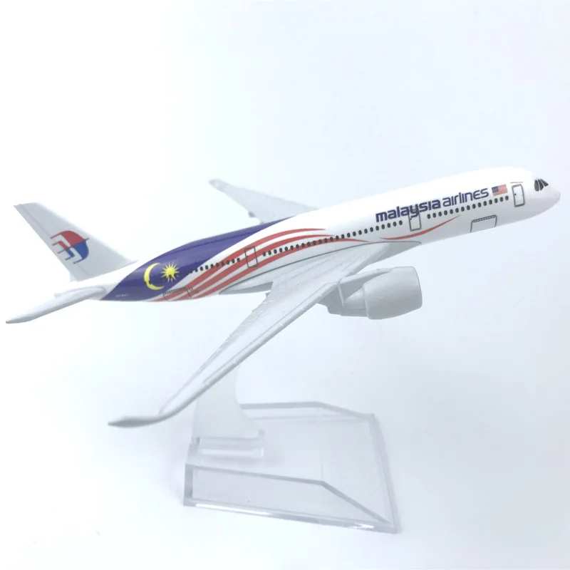 

16 см Малайзийский самолет A350 Модель самолета Коллекционные игрушки