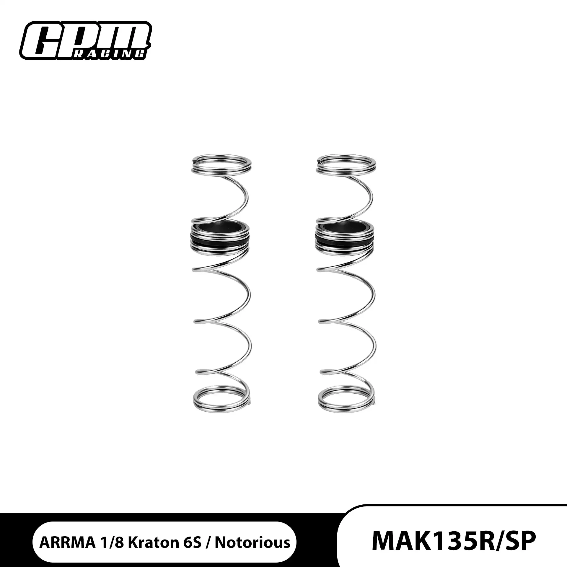 ARRMR 1/8 Cactus 6S Nomad 6S Steel Material Front and Rear Suspension Thickened Upgraded Spring