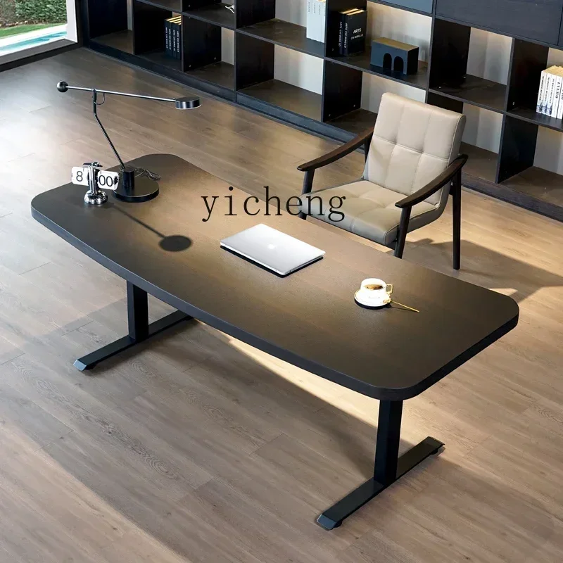 zz-23  New Minimalist Electric Lifting Desk Special-shaped Computer Desk Writing Desk Modern Simplicity