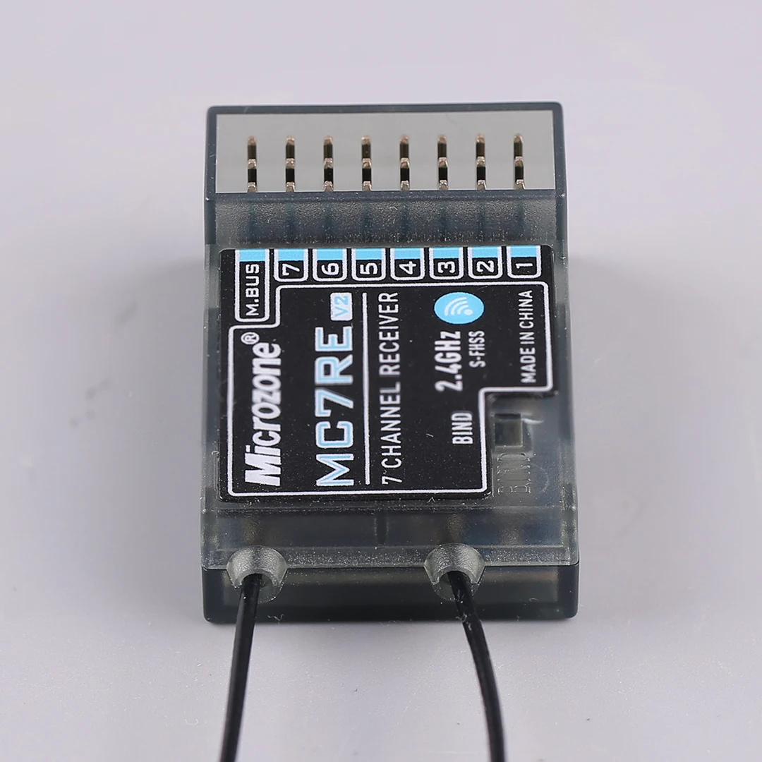 New Receiver Mc7RE-V2 7-Channel 2.4ghz Model Aircraft Suitable For Mc6c/Mc7/Mc8b Mini Remote Control Vehicle Vessel Toys Parts