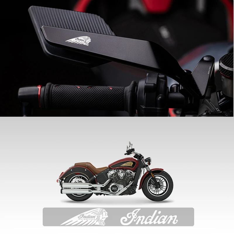 

Motorcycle Folding Wind Wing Aluminum Alloy Side Rearview Mirror For Indian FTR 1200 S FTR1200 Carbon Rally Chief VINTAGE Indian