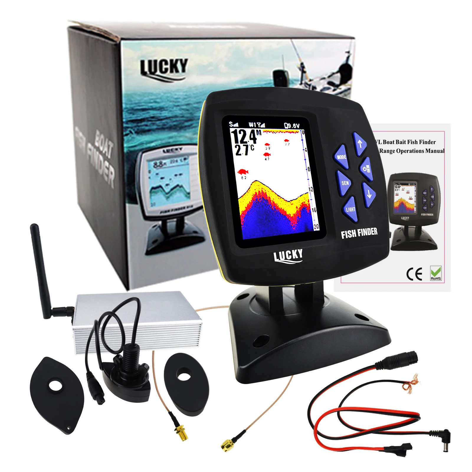 LUCKY Balık Bulucu 300m/ 980ft - Fishing Boat Depth Finder incelemesi ve fiyatı