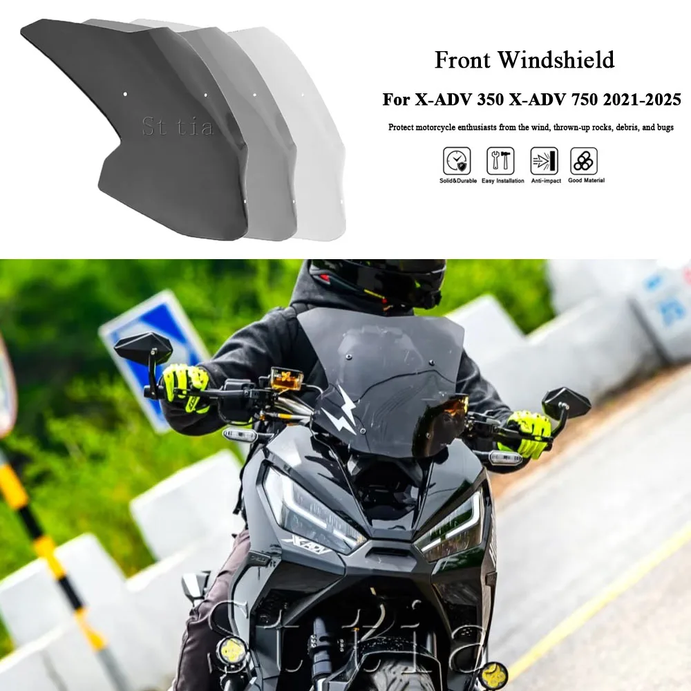 

For HONDA X-ADV350 ADV350 2022-2025 X-ADV750 ADV750 2021-2025 New Motorcycle Windshield Front Windshield Wind Deflector Fairing