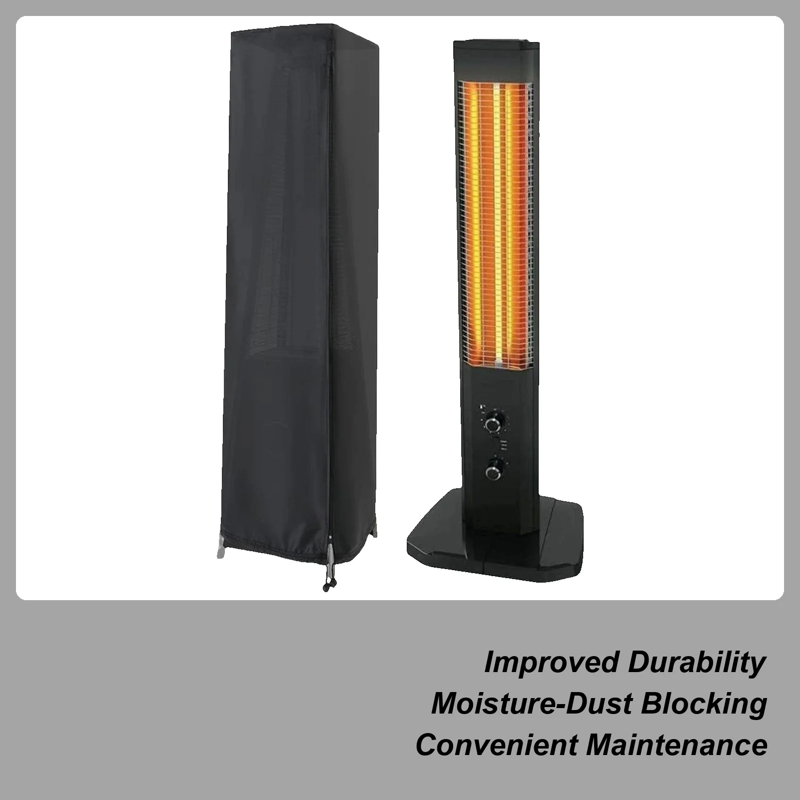 

Outdoor Patio Heater Cover Waterproof UV-Resistant Shield Winter Anti-UV Windproof Heater Covers For Outdoor Garden Yard Pathway