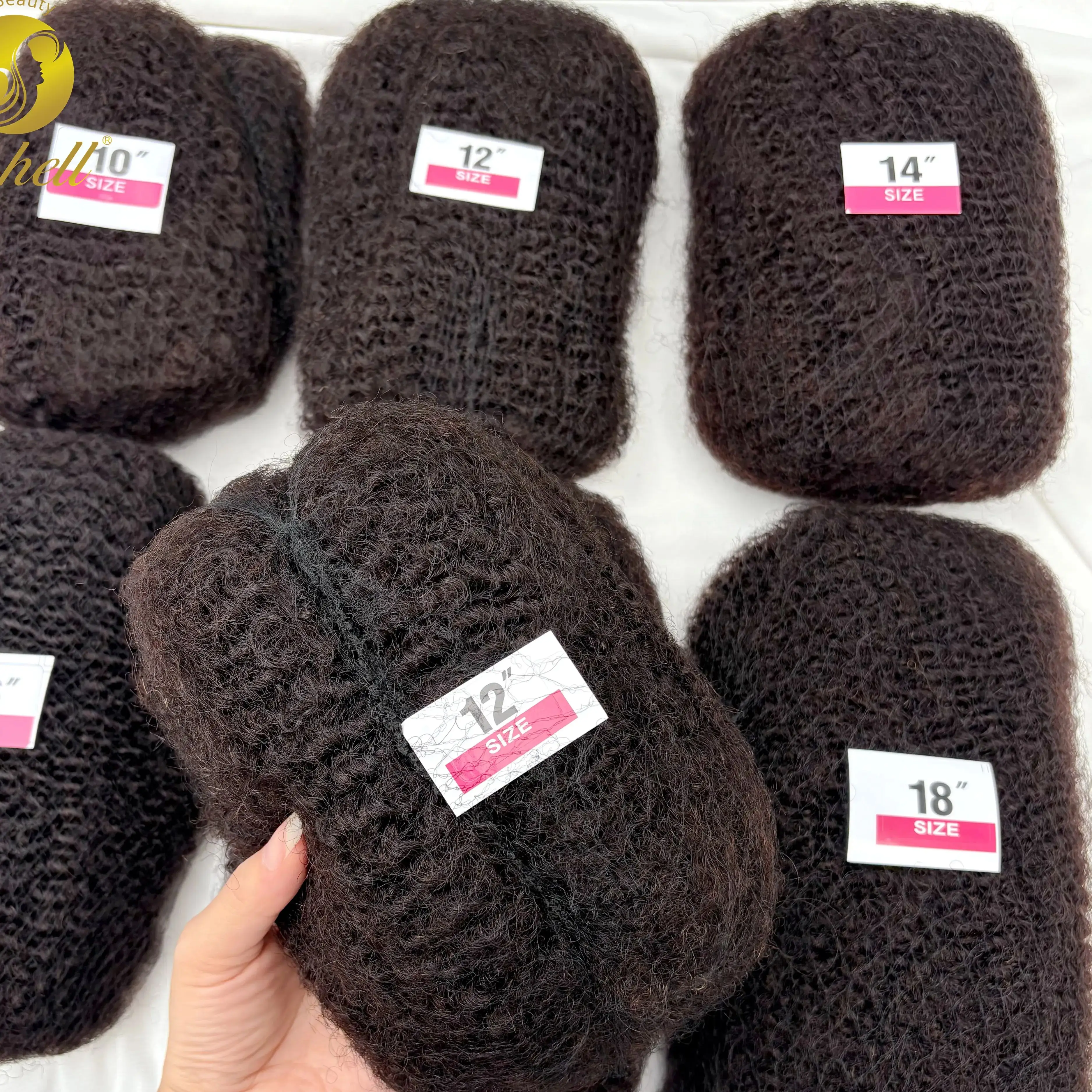 10-18 inch 30 of 50g/verpakking Natuurlijk 4C Afro Kinky Curly Bulk Haarverlengingen zonder weft Braziliaans Remy Bulk voor Locs Vlecht Haar - afbeelding 2