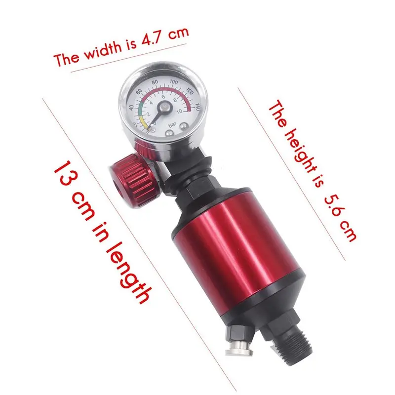ABRU-2X Air Regulator With Air Filter Spray Air Regulator Gauge Air Spray In-Line Water Trap Filter Tools