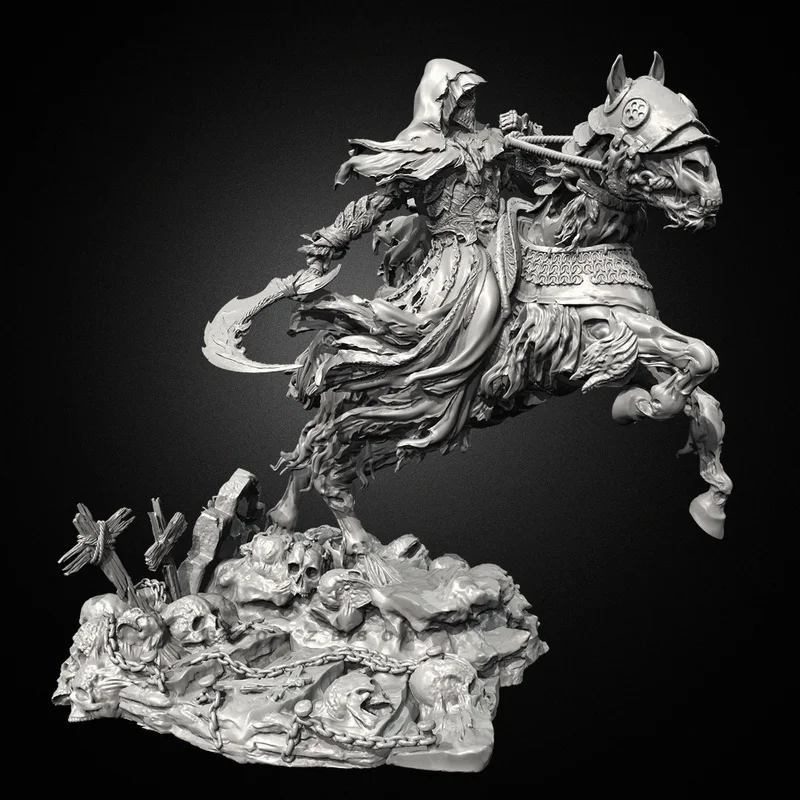 75mm 95mm 115mm God Level Knight Resin Model Figure Gk Micro Miniature 3d Printed White Model Toy Unassembled And Unpainted Kit