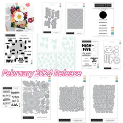 February 2024 wydanie produktu concord9 kolor LOVE Scrapbook szablon do dekoracji pamiętnika szablon do wytłaczania DIY kartka z życzeniami