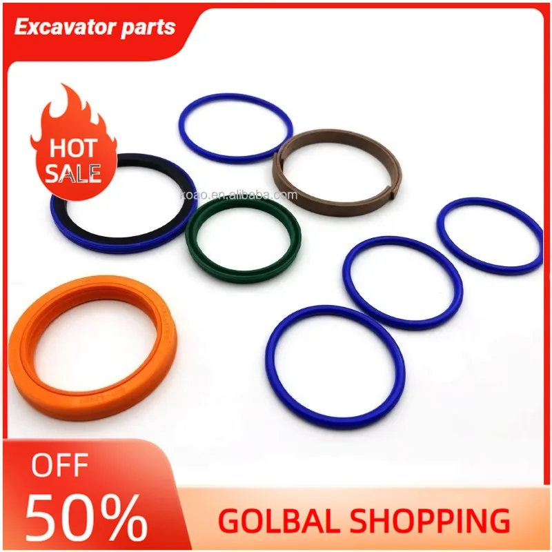 

Для комплекта уплотнений гидравлического цилиндра для экскаватора-погрузчика JCB, модель 991-00147 и 991-00147P, совместимый продукт