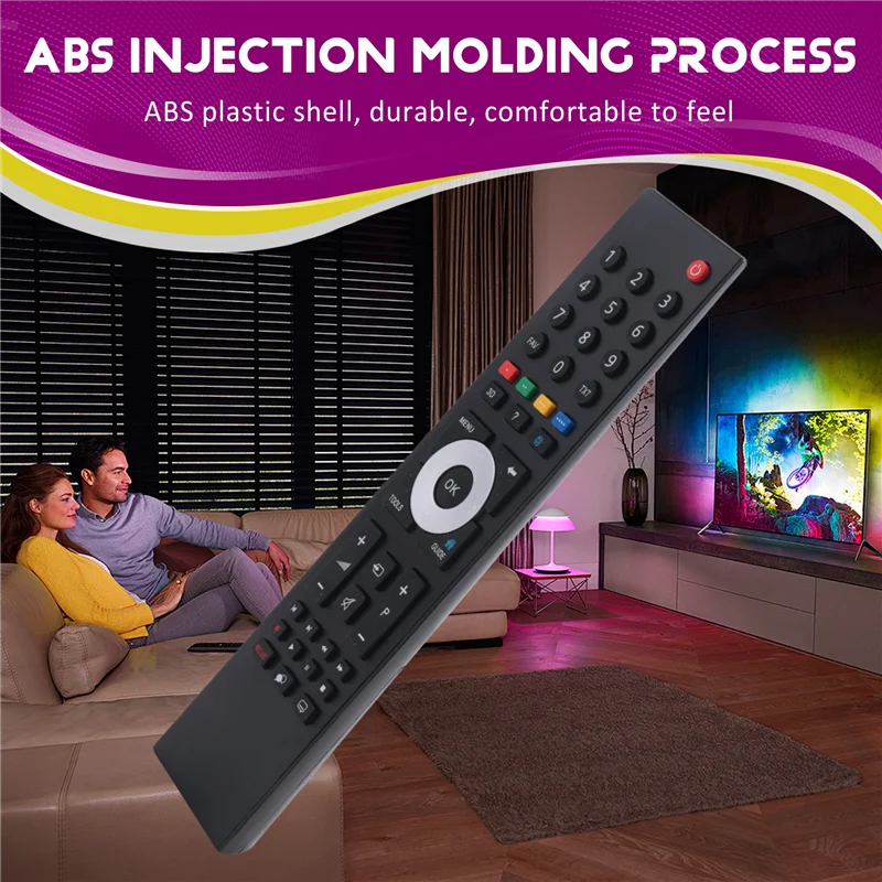 -B48C TP7187R Remote Control For GRUNDIG Smart TV Replacement Remote Control TP7187R Black