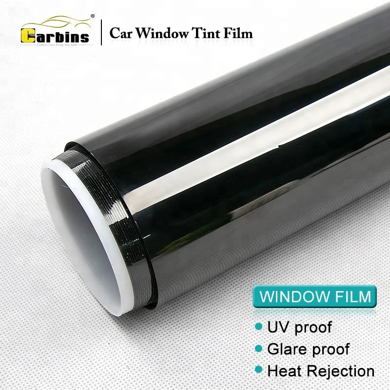 2PLY Autoruit Tint Film 30m Roll Solar UV Bescherming voor Voertuigen Donker Zwart 10% VLT Fabriek Groothandelsprijs