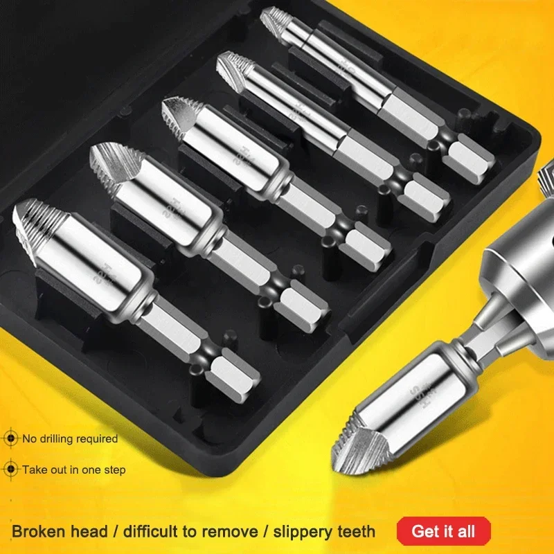 New Small Broken Head Screw Removal Bad Screw Remover Removes The Broken Wire Up The Broken Wire Anti-tooth Faucet Wire Extracti