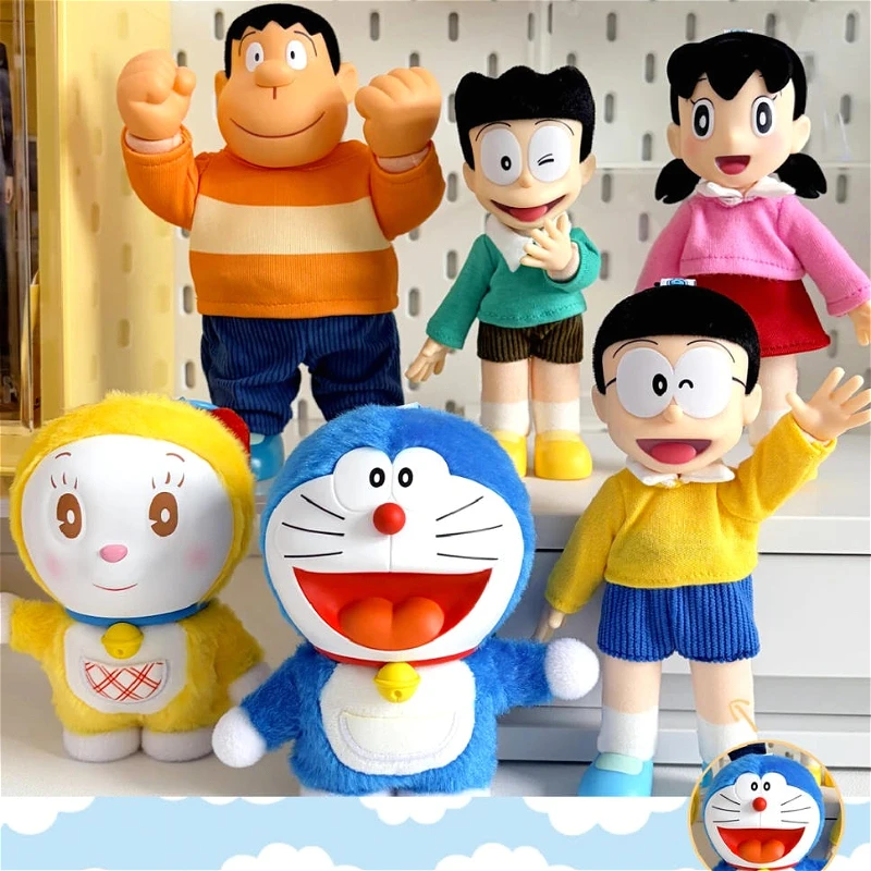 X11 Doraemon My Buddy Series Articulated Plush Blind Box Nobita Shizuka Collectible Trendy Toy Surprise Bag Ornaments Decor Gift
