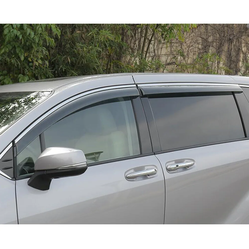 For Toyota Sienna 2021 2022 2023 Plastic Window Visor Sun Shade Rain Guard Car Accessories Side Deflector Protector 4PCS - view 4