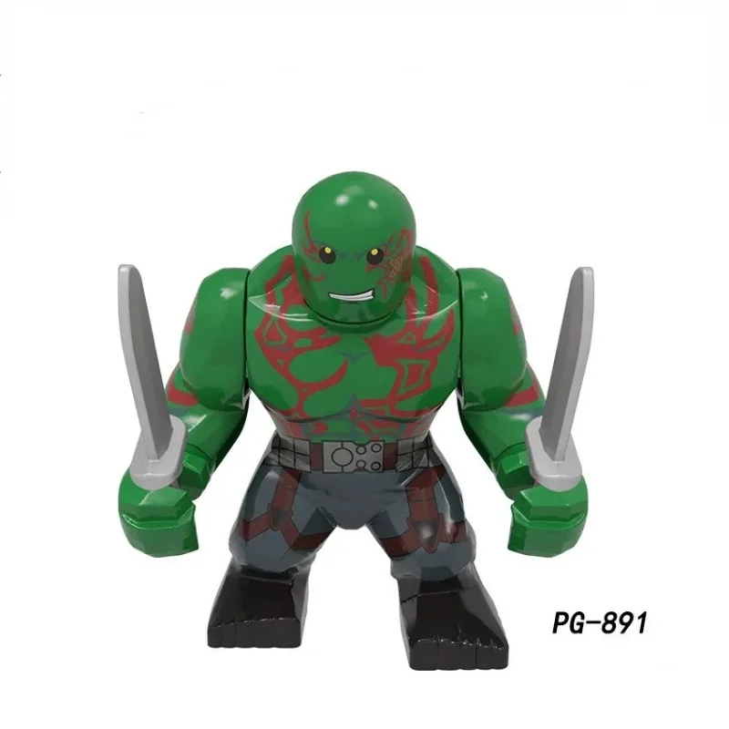 Bloques de construcción de superhéroes de Marvel, figura de acción de los vengadores, Deadpool, Lobezno, juguete de bloques de construcción, estatuilla, rompecabezas, regalo para niños