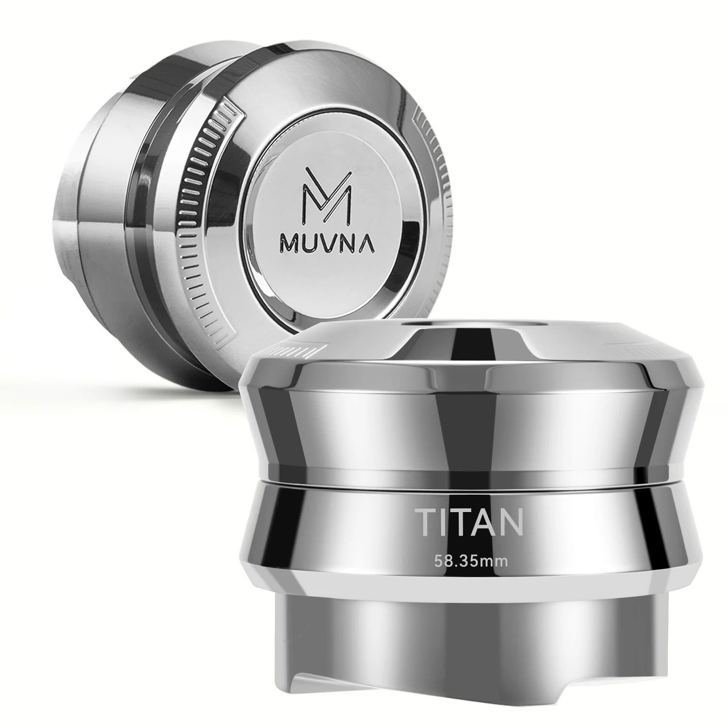 

Инструмент для распределения кофе MUVNA 58,35 мм — адаптивный дистрибьютор-выравниватель, автоматическая регулировка глубины, цельнометаллический, SUS304