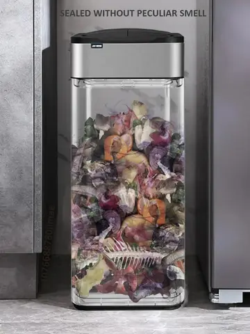 스마트 센서 쓰레기통 욕실 주방용 스테인레스 스틸 자동 쓰레기통 스마트 버킷 쓰레기 30L 40L 50L 60L 쓰레기통