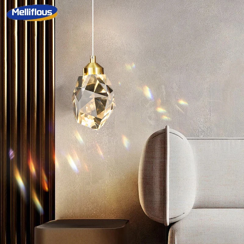 melliflous nordic k9 cristal lustre luz decorativa led estilo luxo quarto cabeceira restaurante lampada decoracao home 01