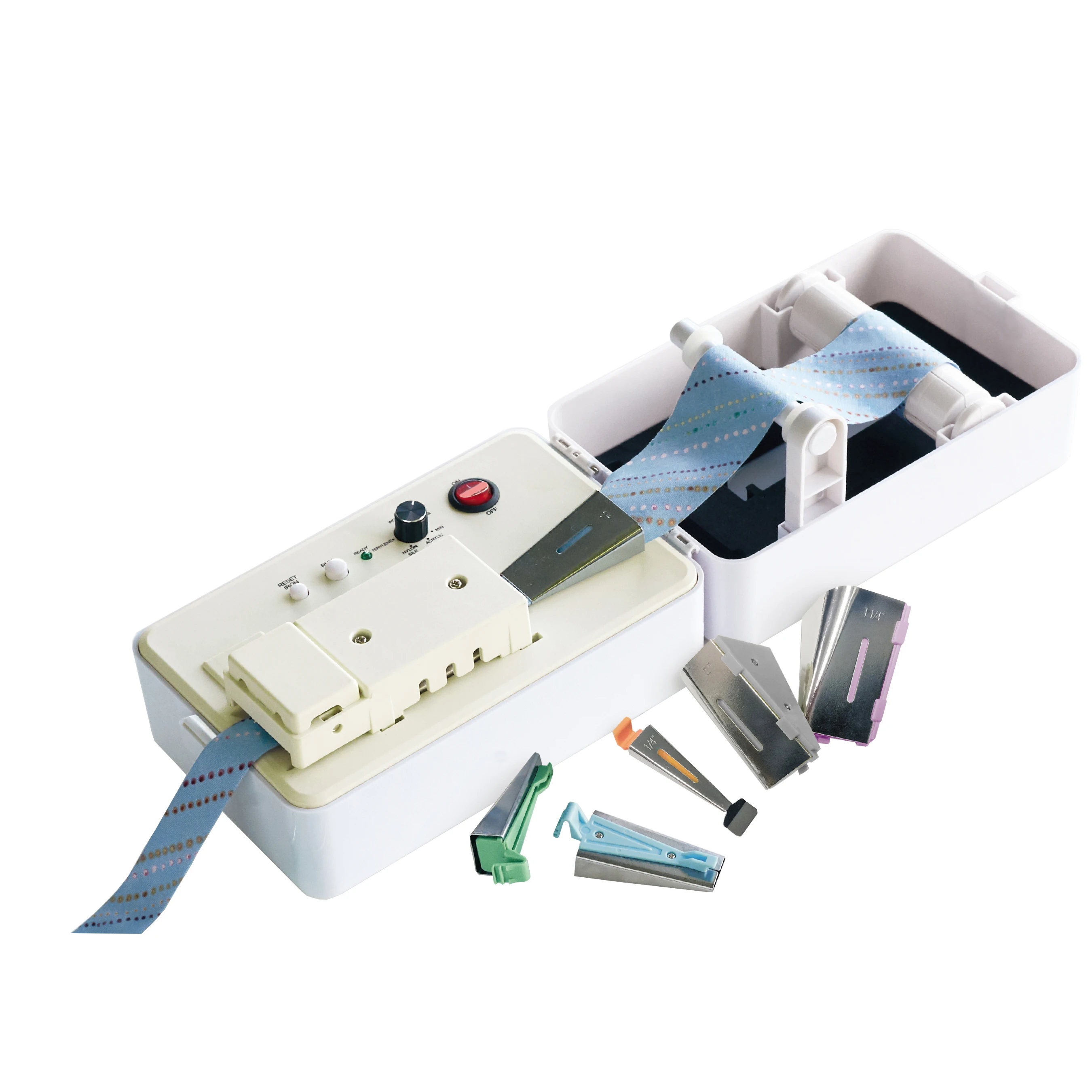 Fabric craft DIY tool strip maker Sewing and Quilting simplicity bias Binding tape maker machine with 6 Different-Sized Tip