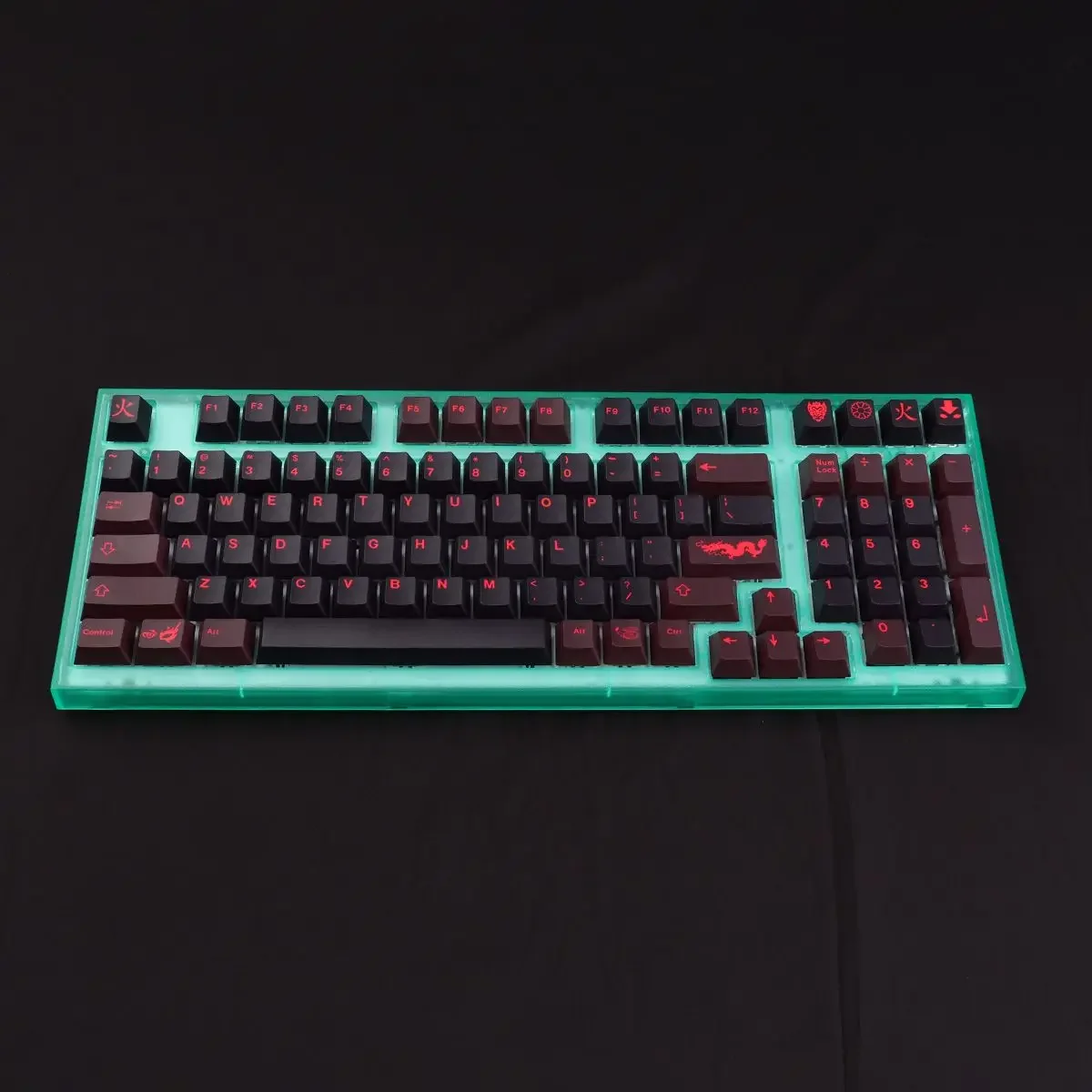 GMK Red Dragon Keycap Full set of mechanical keyboard cap Original height PBT sublimator 68/87